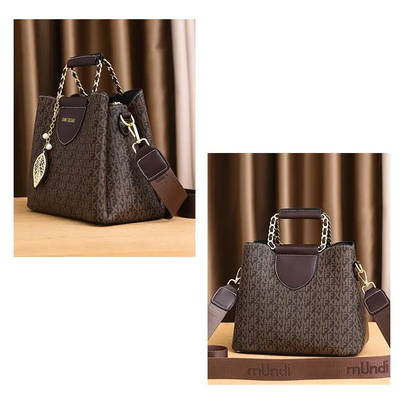 Women's Vintage Fashion Print Handbag 