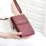 Touch Screen Mobile Phone Bag Small Crossbody Shouder Bags Women Long Wallet