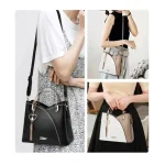 Color Block Handbag Love Tassel Decor Crossbody Bags For Women