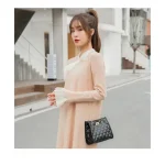 Mini Chain Shoulder Bags Rhombus Sewing Small Square Bags For Women