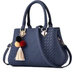 hand bags women-leather-royal blue- bage