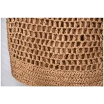 Women's Retro Artistic Beach Bag Paper String Hand-woven Beach Vacation Leisure Large Capacity Handbag