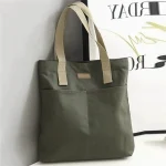 1 Stück Damen Einkaufstasche Leinwand Nähgarn große Kapazität Advanced Sense Handtasche bequeme praktische weibliche Pendler tasche