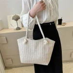 Women's Fashion Straw Large Capacity Shoulder Tote Bag