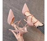 Newest Style High Heels Sexy Pumps Women Shoes 9cm Wedding Shoes for Women Bride Shallow Pointed Single Shoes