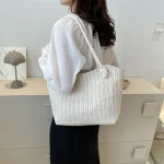 Women's Fashion Straw Large Capacity Shoulder Tote Bag