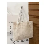 Women's Fashion Straw Large Capacity Shoulder Tote Bag