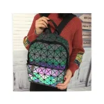 Luminous Women Backpacks Fashion Girl Daily Backpack Women's Package Geometry Sequins Folding Bags Mini Bag School Bagpack