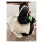 Women's Fashion Straw Large Capacity Shoulder Tote Bag