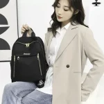 Mini Damen Oxford Stoff Rucksack wasserdichten Reise Tages rucksack, lässige Schüler Schult asche