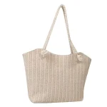 Women's Fashion Straw Large Capacity Shoulder Tote Bag