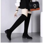 2024 Heightened Suede Long Boot Women Autumn