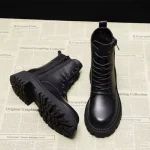 Autumn and Winter Black Women's Boots