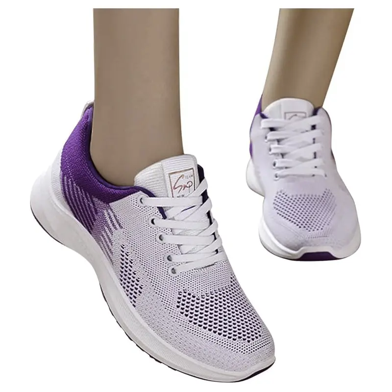 New Running Shoes -white- Ladies Breathable Sneakers