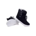 Canvas Buckle Shoes Woman Lace Up boots