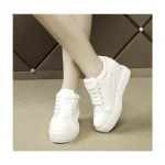 White Hidden Wedge Heels sneakers